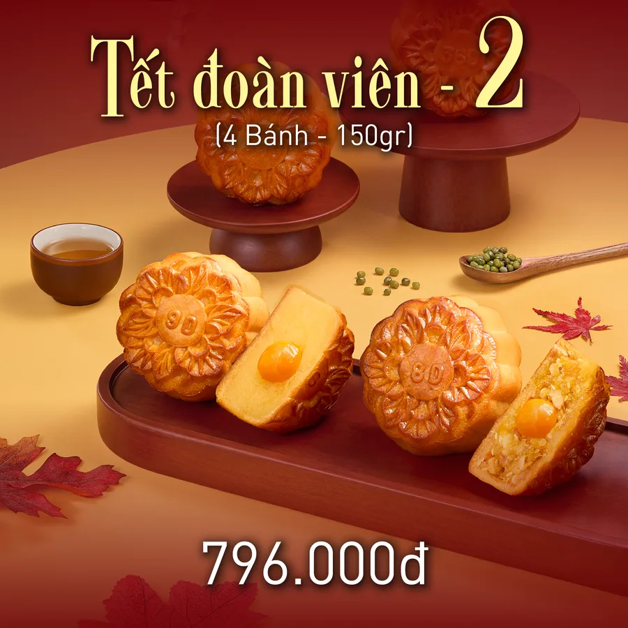 Combo Tết Đoàn Viên 2 bánh trung thu Givral 2026