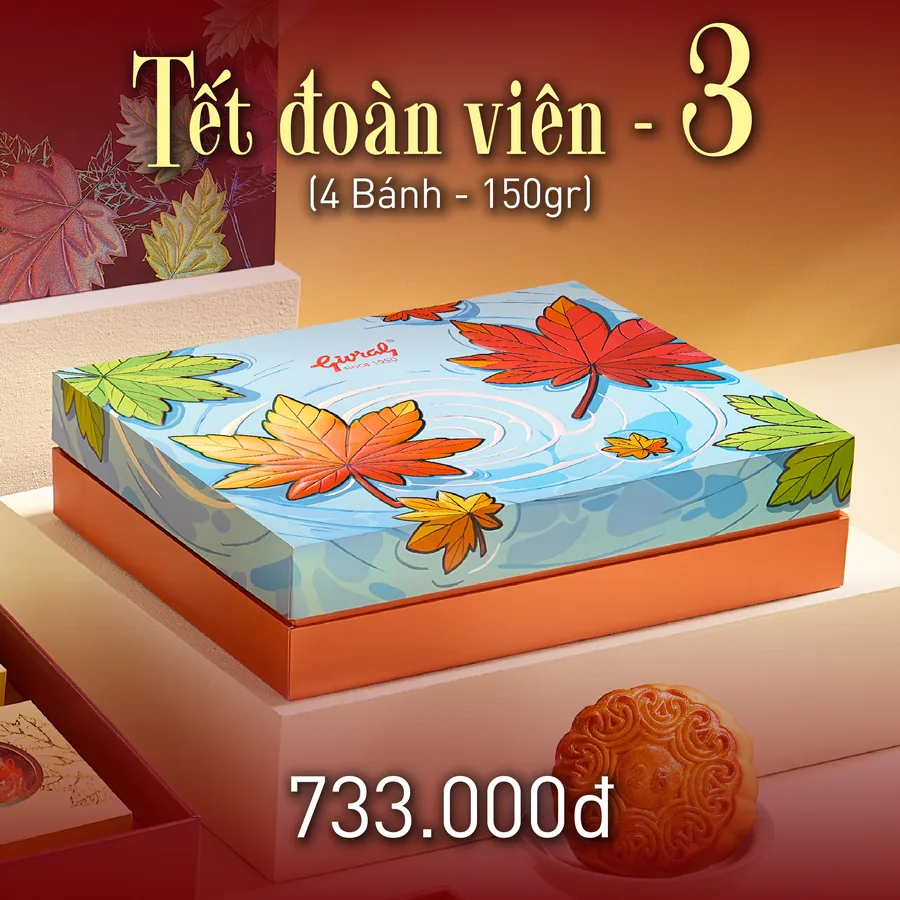 Combo Tết Đoàn Viên 3 bánh trung thu Givral 2026