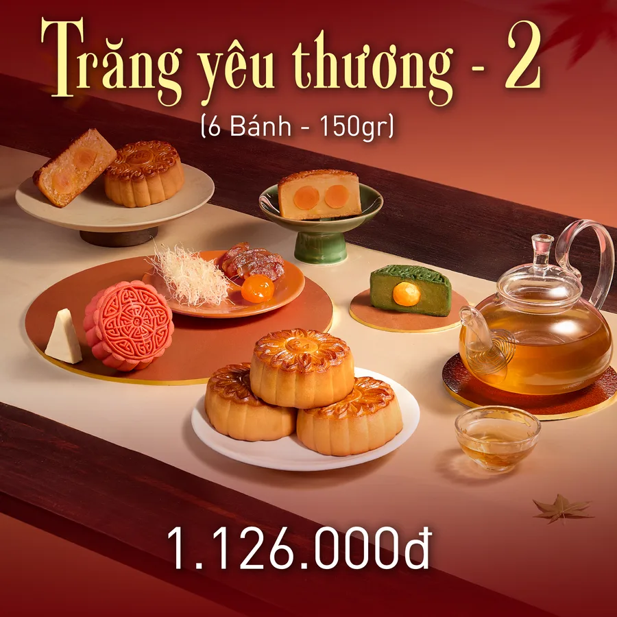Combo Trăng Yêu Thương 2 bánh trung thu Givral 2026